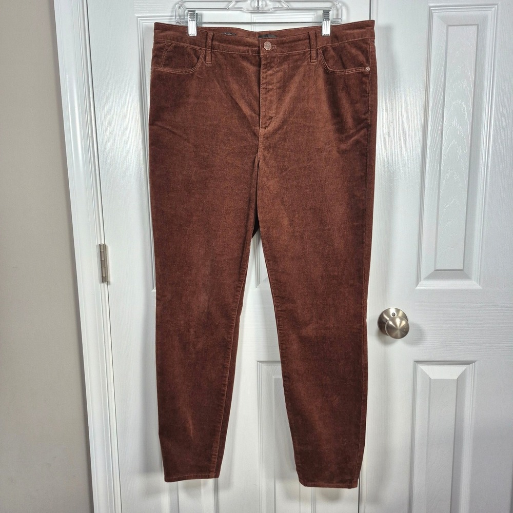 Talbots brown corduroy jegging straight leg pants women's 14 - Picture 2 of 10